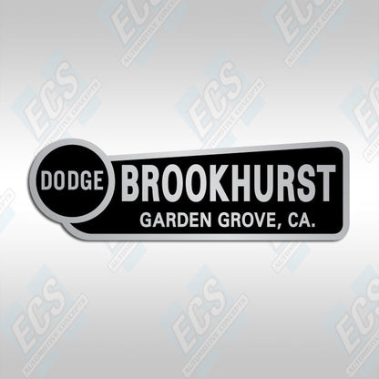 Dodge Dealership Bumper Decal (Multiple Cities/Dealerships Available!)