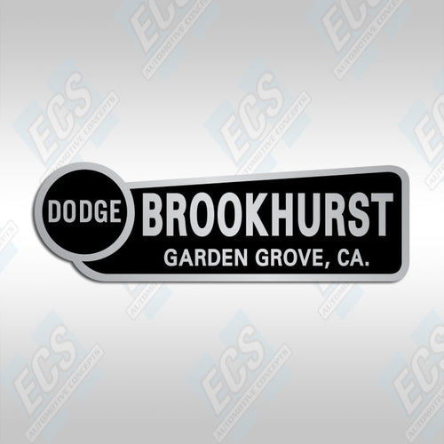 Dodge Dealership Bumper Decal (Multiple Cities/Dealerships Available!)