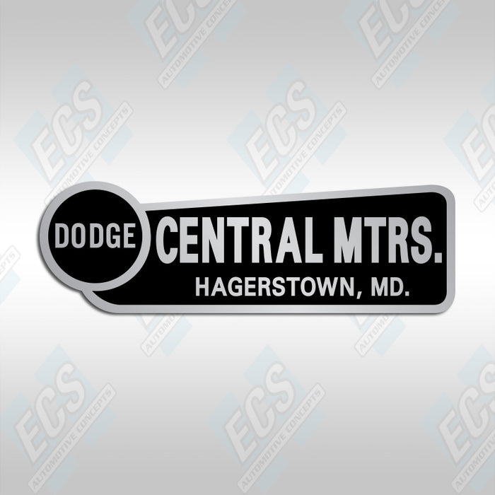Dodge Dealership Bumper Decal (Multiple Cities/Dealerships Available!)