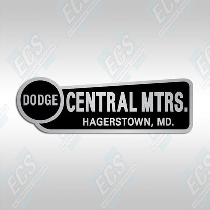 Dodge Dealership Bumper Decal (Multiple Cities/Dealerships Available!)