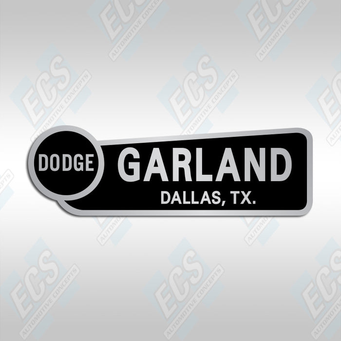 Dodge Dealership Bumper Decal (Multiple Cities/Dealerships Available!)