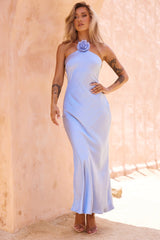 Downtown Darling Maxi Dress - Steel Blue