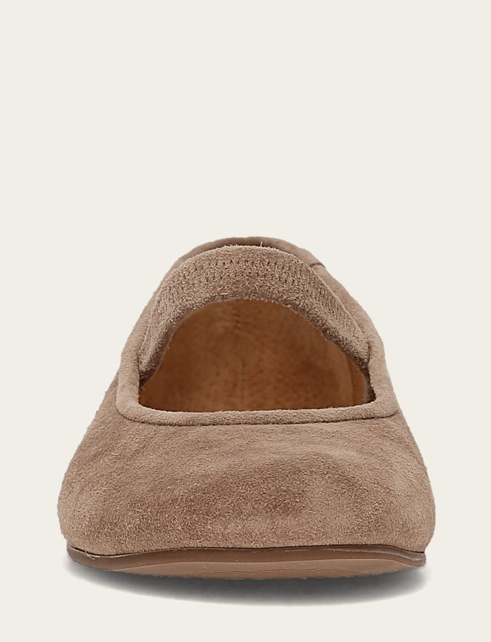 Emma Elastic Mary Jane - Dark Taupe - Front