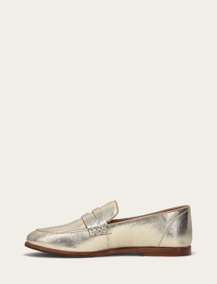 Faith Loafer - Light Gold - Inside