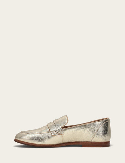Faith Loafer - Light Gold - Inside