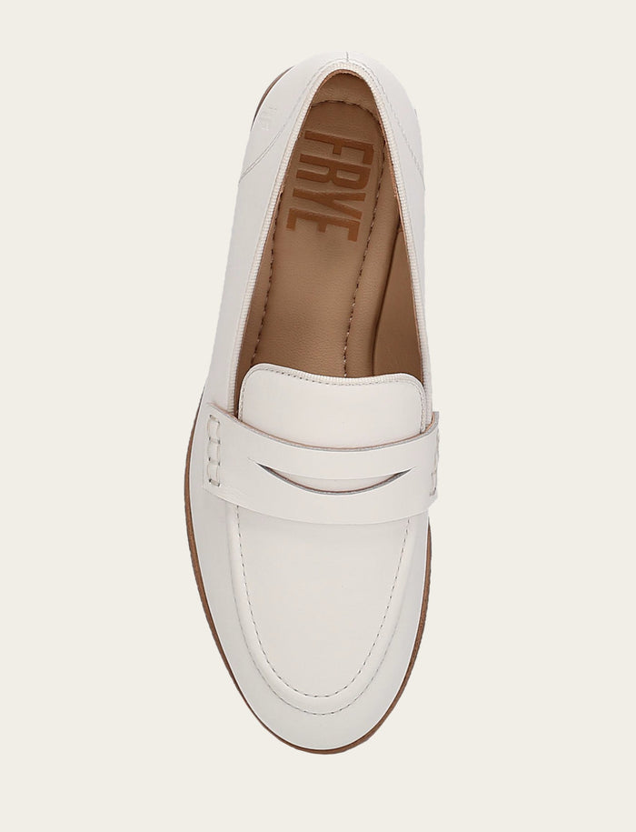 Faith Loafer - White - Top Down