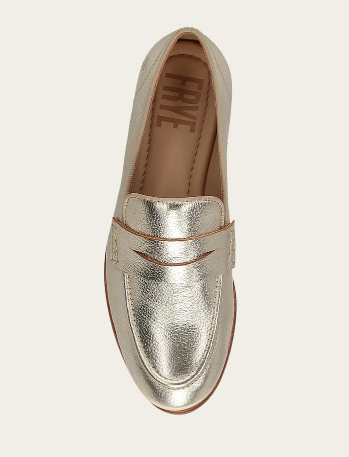 Faith Loafer - Light Gold - Top Down
