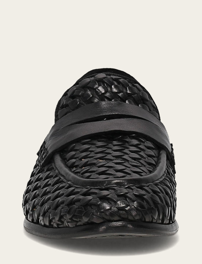 Faith Woven Loafer - Black - Front