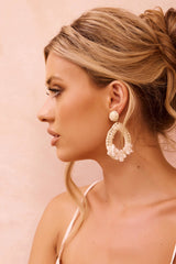 For The Win Earrings - Cream