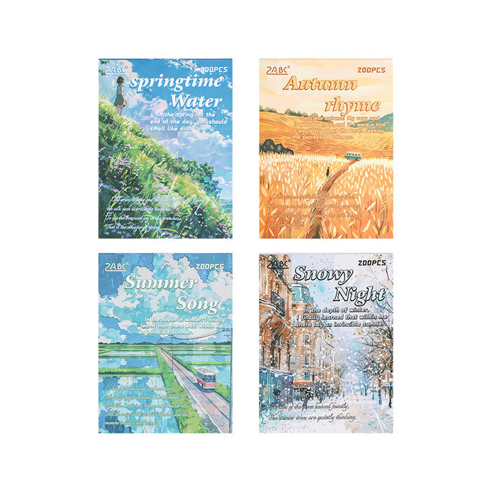 Four Seasons Paper Book 200pcs