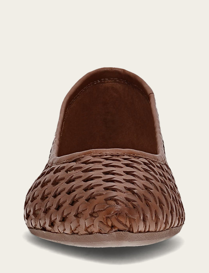 Heather Woven Ballet - Cinnamon - Front