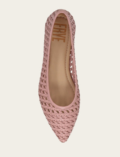Heather Woven Ballet - Cameo Rose - Top Down