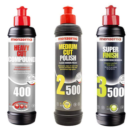 Menzerna 400, 2500, 3500 Pack - Detailing Connect