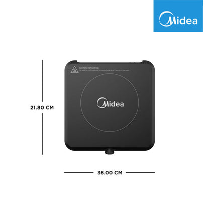 Midea 1600W Induction Cooker (Black) with Free Pot