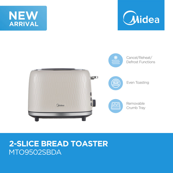 MIDEA 2-SLICE BREAD TOASTER