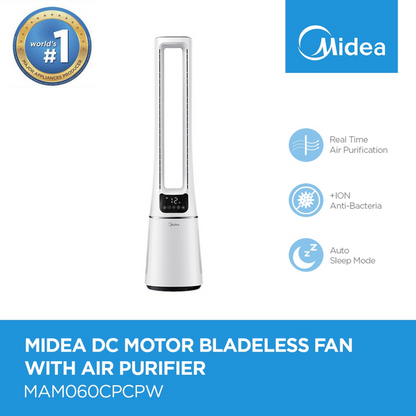 Midea Digital Air Purifier Bladeless Fan
