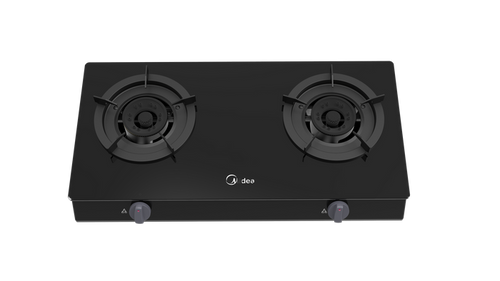 Midea Gas Stove Table Top Tempered Glass 2 Burner