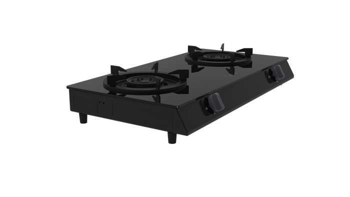Midea Gas Stove Table Top Tempered Glass 2 Burner