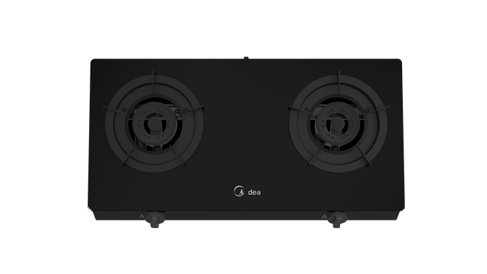 Midea Gas Stove Table Top Tempered Glass 2 Burner
