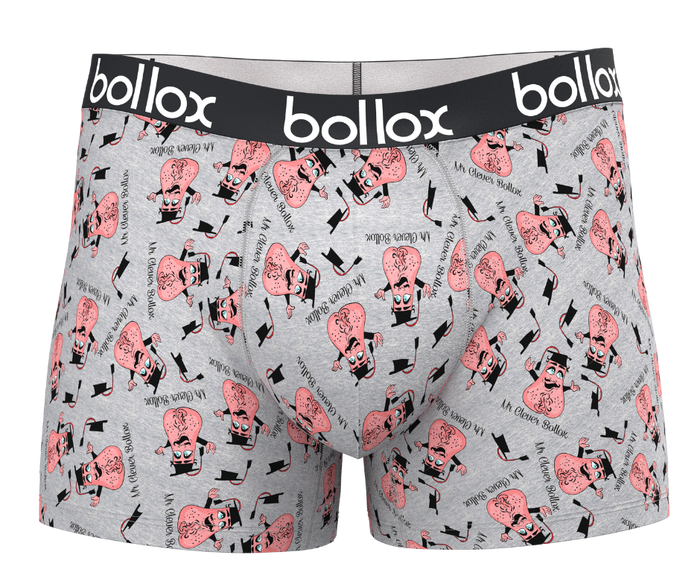 Mr Clever Bollox  - Men's Trunk - Bamboo & Cotton Blend (1Pack) bollox.