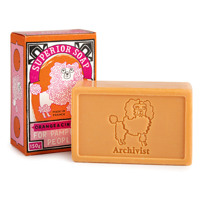 Orange & Cinnamon Poodle Soap