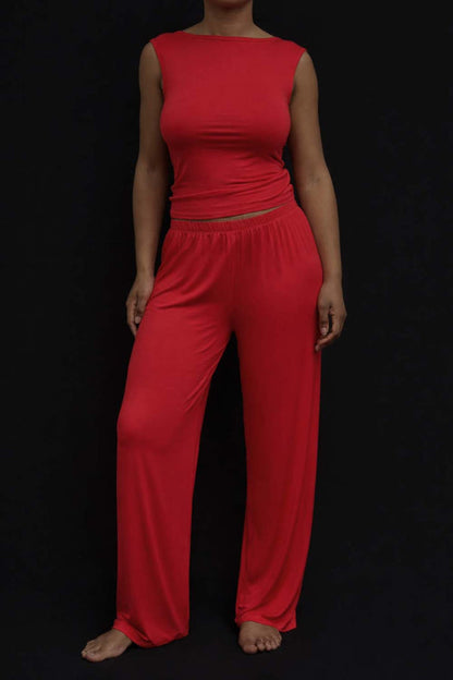Front View of Recline Pant in Corbusier from KYE Intimates in Los Angeles