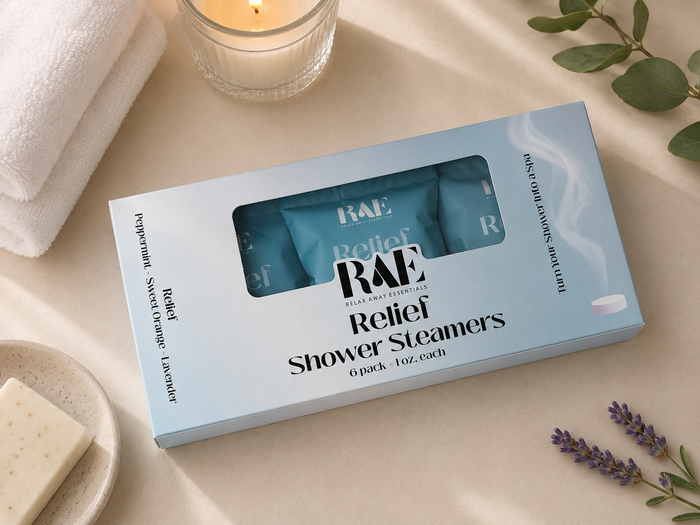 Relief Shower Steamers 6 Pack - Made in USA - Aromatherapy