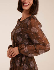 Shirred Mini Dress