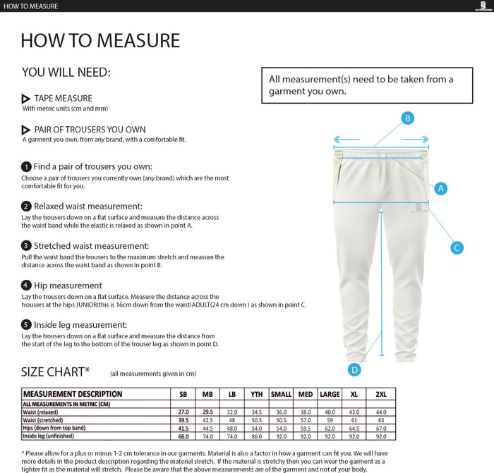 Surridge White Cricket Trousers