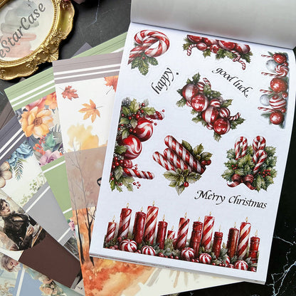 Vintage Sticker Book 6 Theme