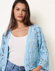 Crochet Tie Front Cardigan